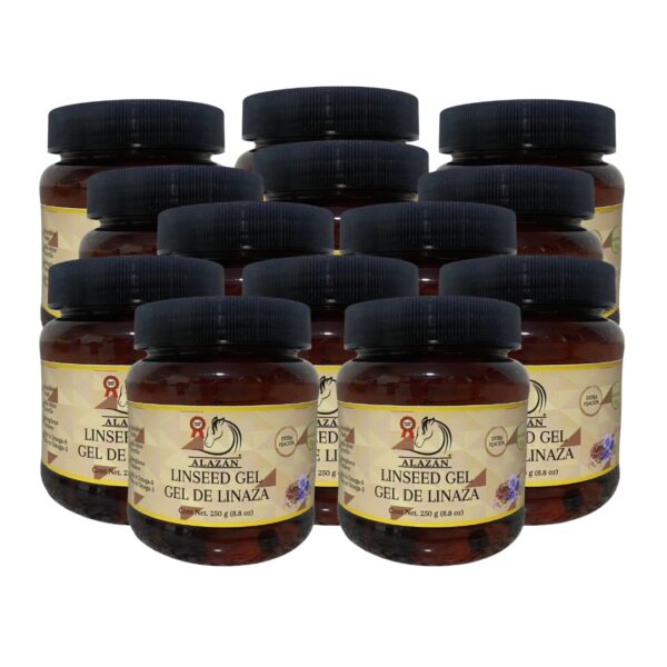 GEL DE LINAZA ARTESANAL PARA CABELLO, ELIGELO CON MEDIA  FIJACION O EXTRA FIJACION, PRESENTACION DE 250 G. 12 PZ